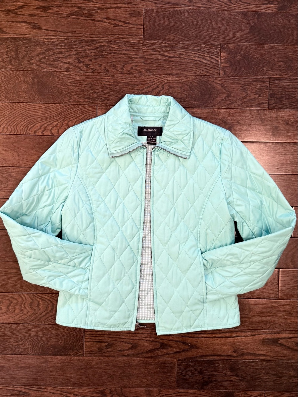 Mint Quilted Womens Light Jacket